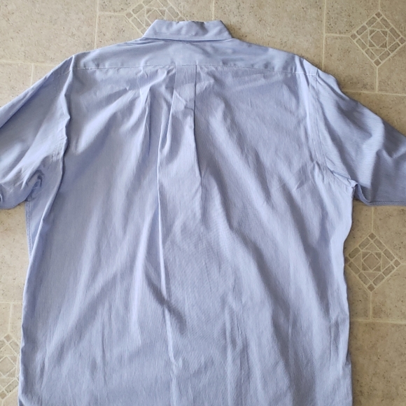 RALPH LAUREN BLUE COTTON DRESS SHIRT - Picture 7 of 8